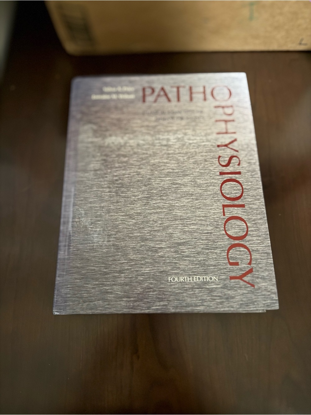 Pathophysiology Hardcover Textbook - Silver/Red Cover